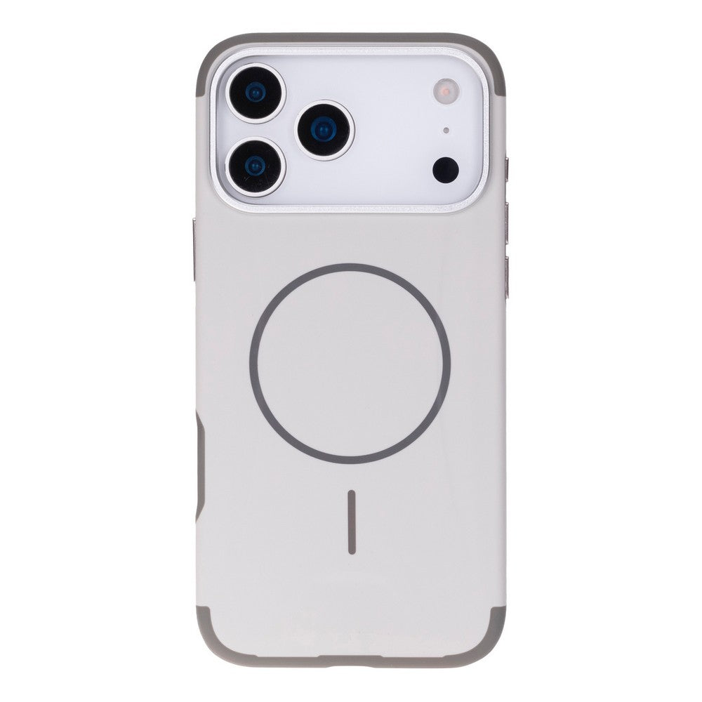 Koen iPhone 17 Pro Max Uyumlu MagSafe Kılıf – Kablosuz Şarj Destekli, Köşe Koruma Darbe Emici, Şeffaf Mat Premium Telefon Kılıfı, Taş Rengi