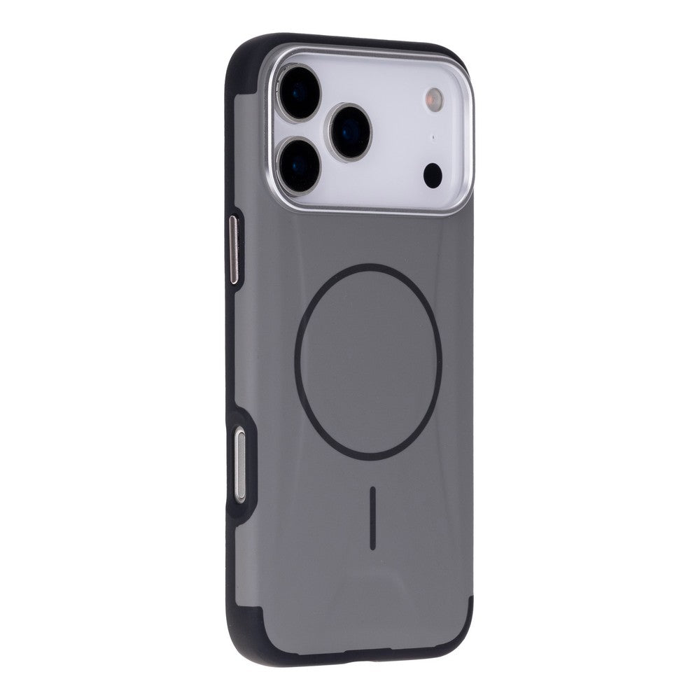 Koen iPhone 17 Pro Uyumlu MagSafe Kılıf – Kablosuz Şarj Destekli, Köşe Koruma Darbe Emici, Şeffaf Mat Premium Telefon Kılıfı, Gri