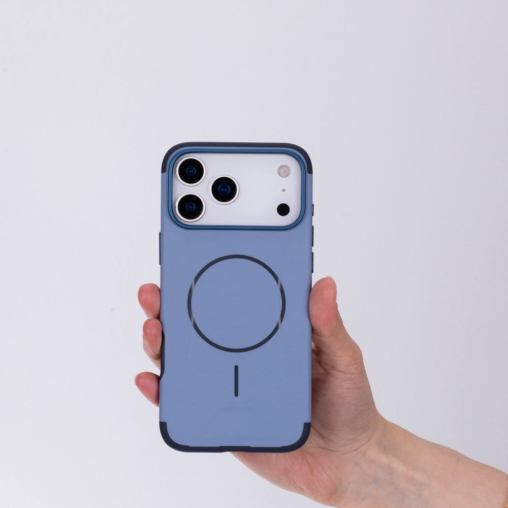 Koen iPhone 17 Pro Uyumlu MagSafe Kılıf – Kablosuz Şarj Destekli, Köşe Koruma Darbe Emici, Şeffaf Mat Premium Telefon Kılıfı, Mavi