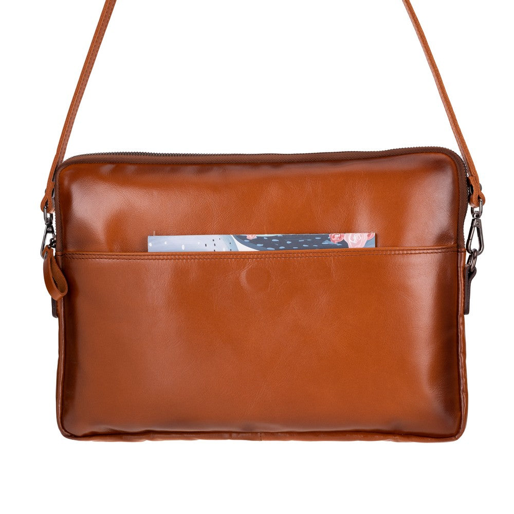 Leeds 14 inç MacBook Ve Pc Uyumlu, Hakiki Deri, El Yapımı Kılıf, Gölgeli taba