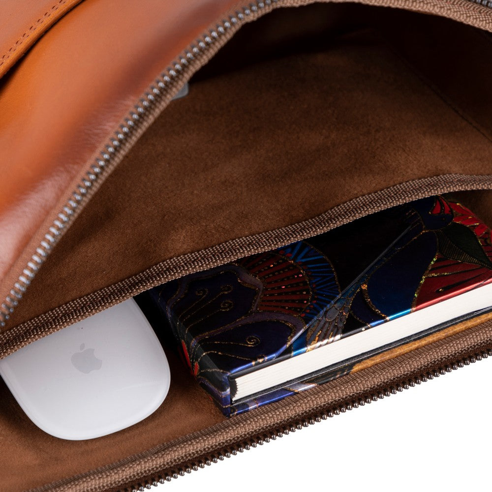 Leeds 14 inç MacBook Ve Pc Uyumlu, Hakiki Deri, El Yapımı Kılıf, Gölgeli taba