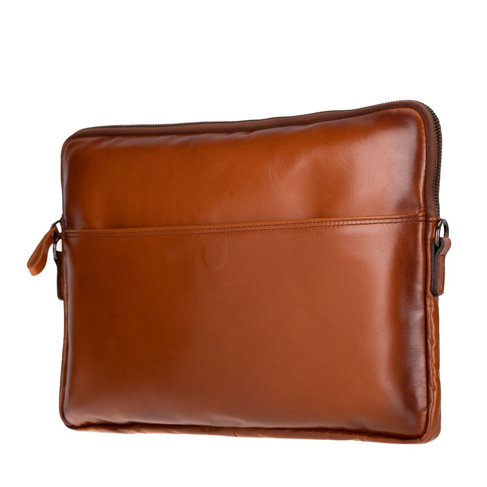 Leeds 14 inç MacBook Ve Pc Uyumlu, Hakiki Deri, El Yapımı Kılıf, Gölgeli taba