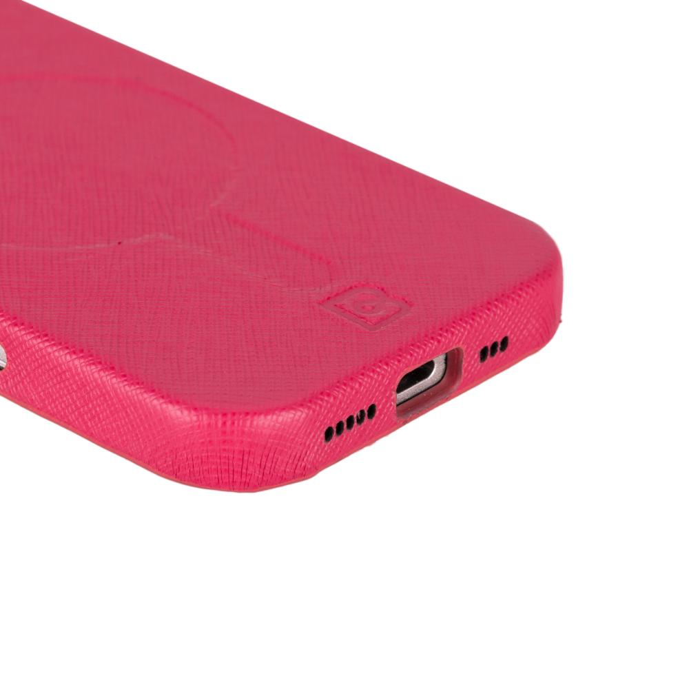 Apple iPhone 16 Pro Uyumlu, Ultra İnce Hakiki Deri Kılıf, Premium Koruma & Şık Tasarım, MagSafe Uyumlu, Şeker Pembe