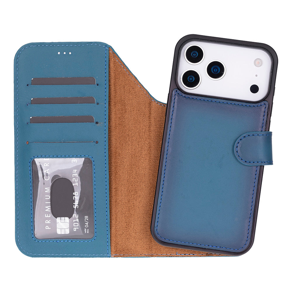 iPhone 18 ProMax / 17 Pro Max Uyumlu Mag-Safe Hakiki Deri Cüzdan Kılıf ,Cüzdan Taşımaya Son, Kredi Kart Yuvalı, RFID Güvenlik