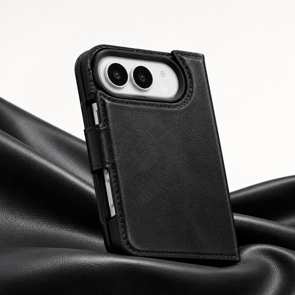 iPhone Duo Uyumlu Mag-Safe Hakiki Deri Cüzdan Kılıf ,Cüzdan Taşımaya Son, Kredi Kart Yuvalı, RFID Güvenlik