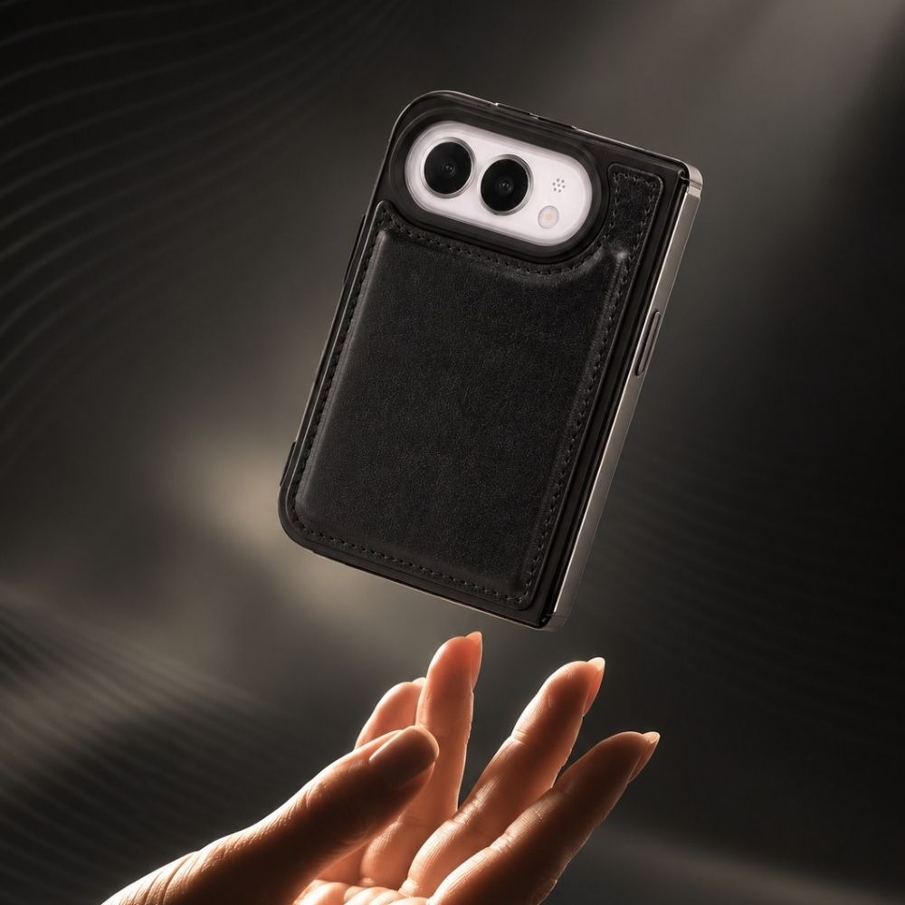 iPhone Duo Uyumlu Mag-Safe Hakiki Deri Cüzdan Kılıf ,Cüzdan Taşımaya Son, Kredi Kart Yuvalı, RFID Güvenlik