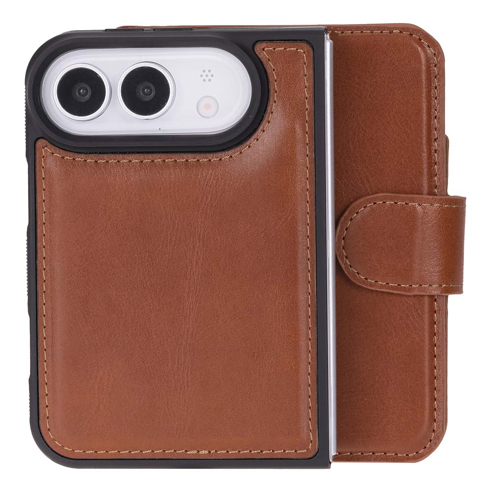 iPhone Duo Uyumlu Mag-Safe Hakiki Deri Cüzdan Kılıf ,Cüzdan Taşımaya Son, Kredi Kart Yuvalı, RFID Güvenlik