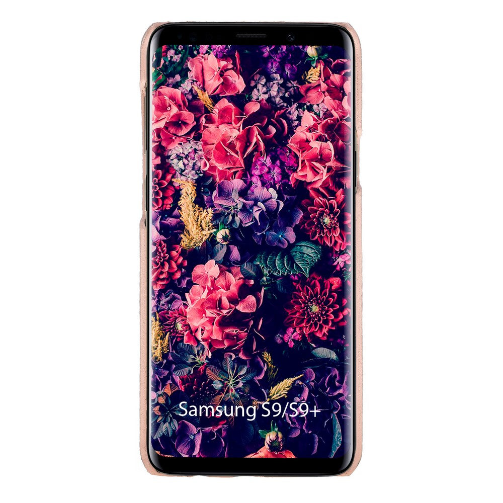 Samsung Galaxy S9 Plus Uyumlu Deri Arka Kapak MN-UJ ERC5 Pembe