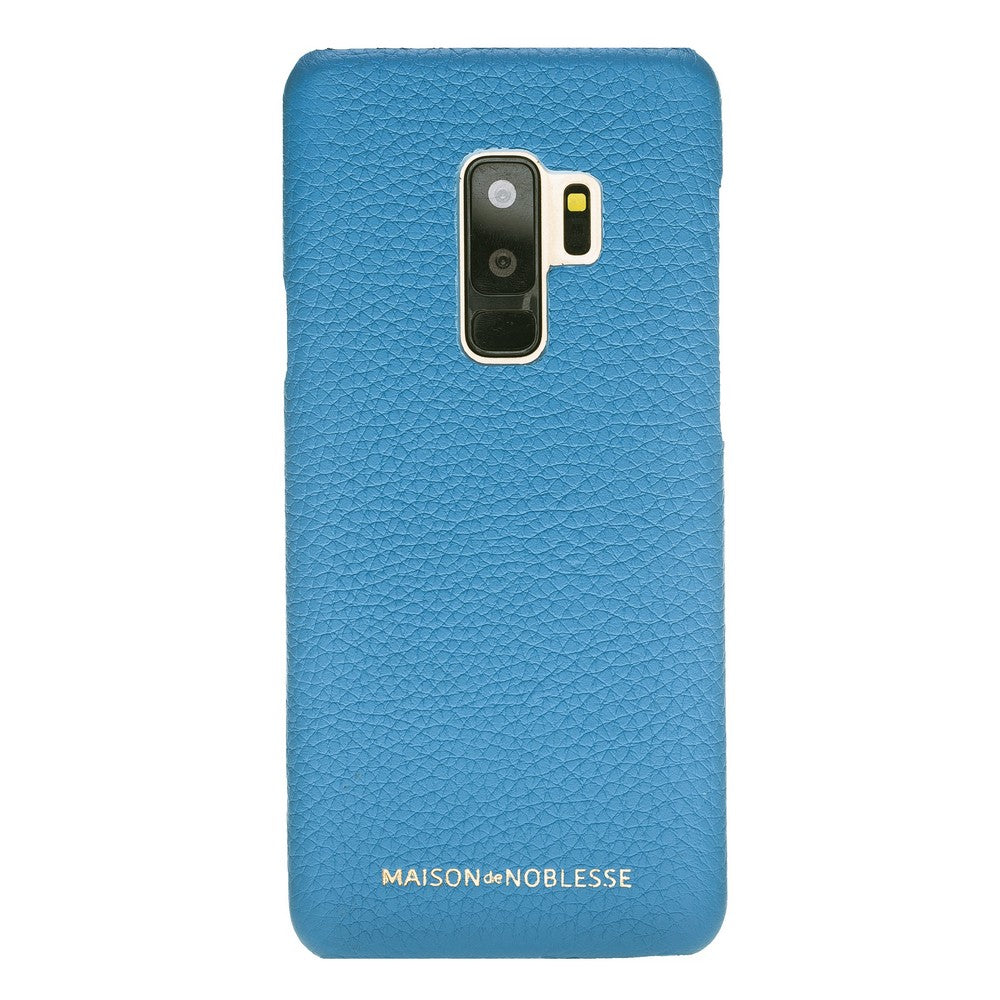 Samsung Galaxy S9 Plus Uyumlu Deri Arka Kapak MN-UJ ERC8 Mavi