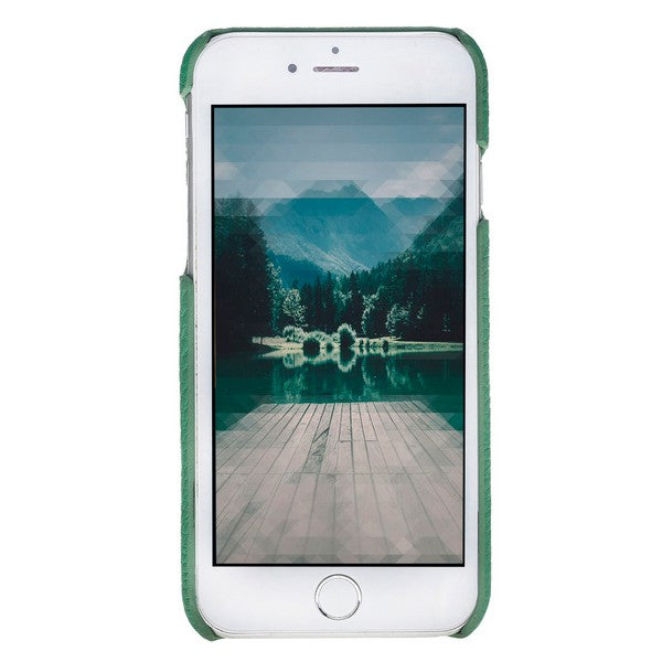 Apple iPhone 7-8-SE Uyumlu Deri Arka Kapak MN-UJ ERC4 Yeşil