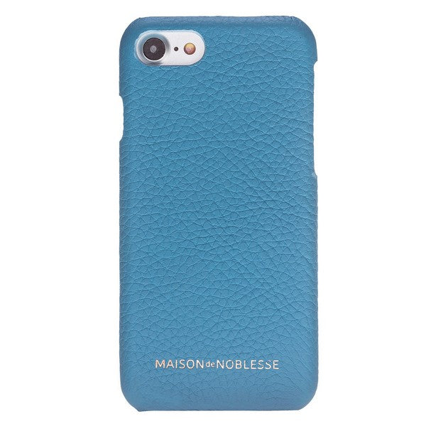 Apple iPhone 7-8-SE Uyumlu Deri Arka Kapak MN-UJ ERC8 Mavi