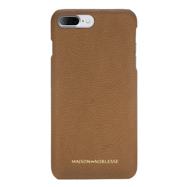 Apple iPhone 7-8 Plus Uyumlu Deri Arka Kapak MN-UJ ERC7 Taba