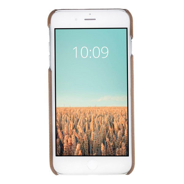 Apple iPhone 7-8 Plus Uyumlu Deri Arka Kapak MN-UJ ERC7 Taba