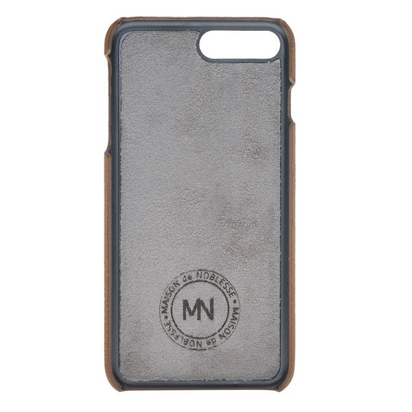 Apple iPhone 7-8 Plus Uyumlu Deri Arka Kapak MN-UJ ERC7 Taba