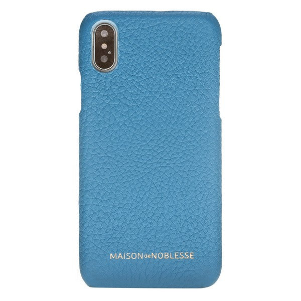 Apple iPhone X-XS Uyumlu Deri Arka Kapak MN-UJ ERC8 Mavi