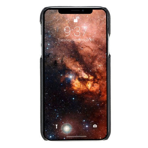 Apple iPhone XR Uyumlu Deri Arka Kapak MN-UJ ERC1 Siyah