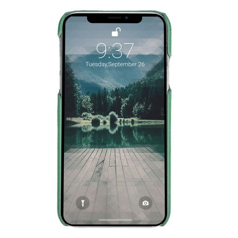 Apple iPhone XR Uyumlu Deri Arka Kapak MN-UJ ERC4 Yeşil