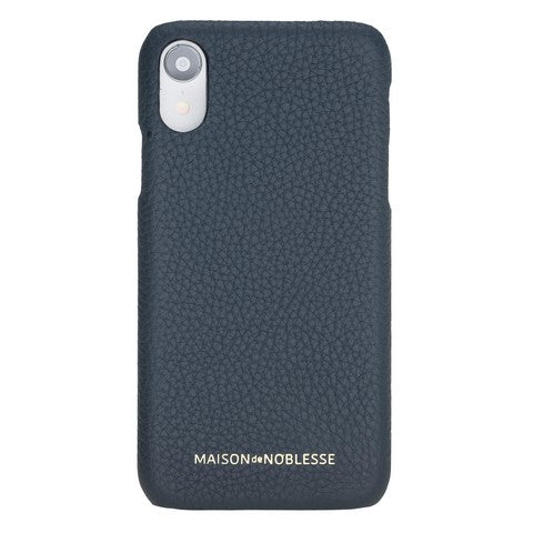 Apple iPhone XR Uyumlu Deri Arka Kapak MN-UJ ERC6 Lacivert