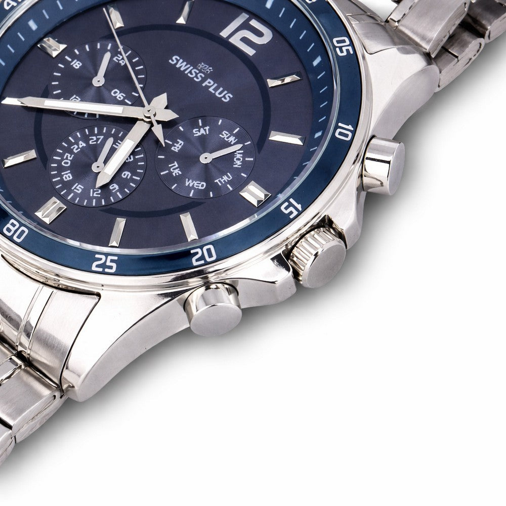 Erkek Kol Saati - Essential Collection - Model-8 ST3516AGS Luxury Blue/Silver