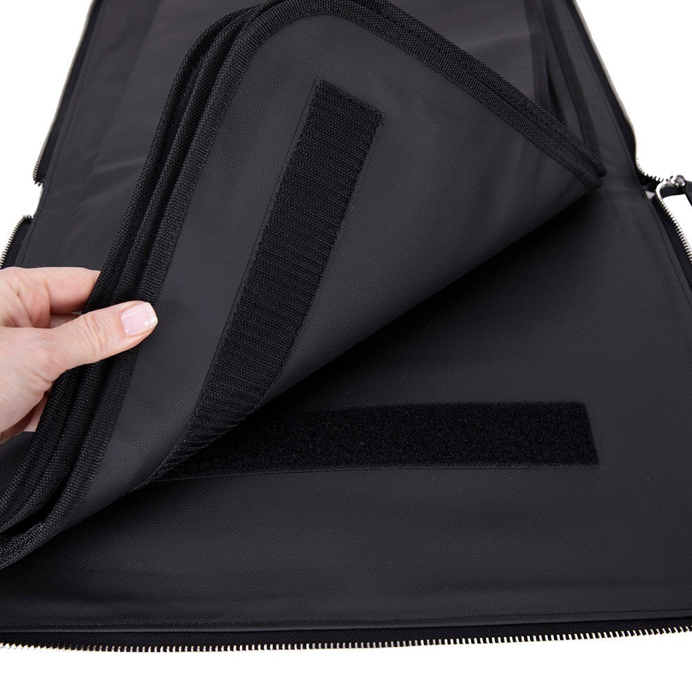 MIRAJ – Deri Kılıflı Taşınabilir Lüks Seccade - Siyah Deri