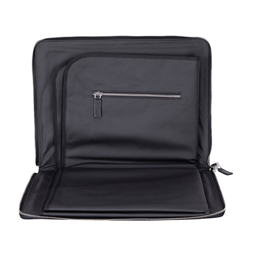 MIRAJ – Deri Kılıflı Taşınabilir Lüks Seccade - Siyah Deri