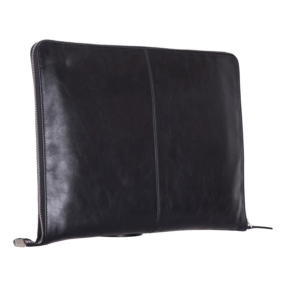 MIRAJ – Deri Kılıflı Taşınabilir Lüks Seccade - Siyah Deri