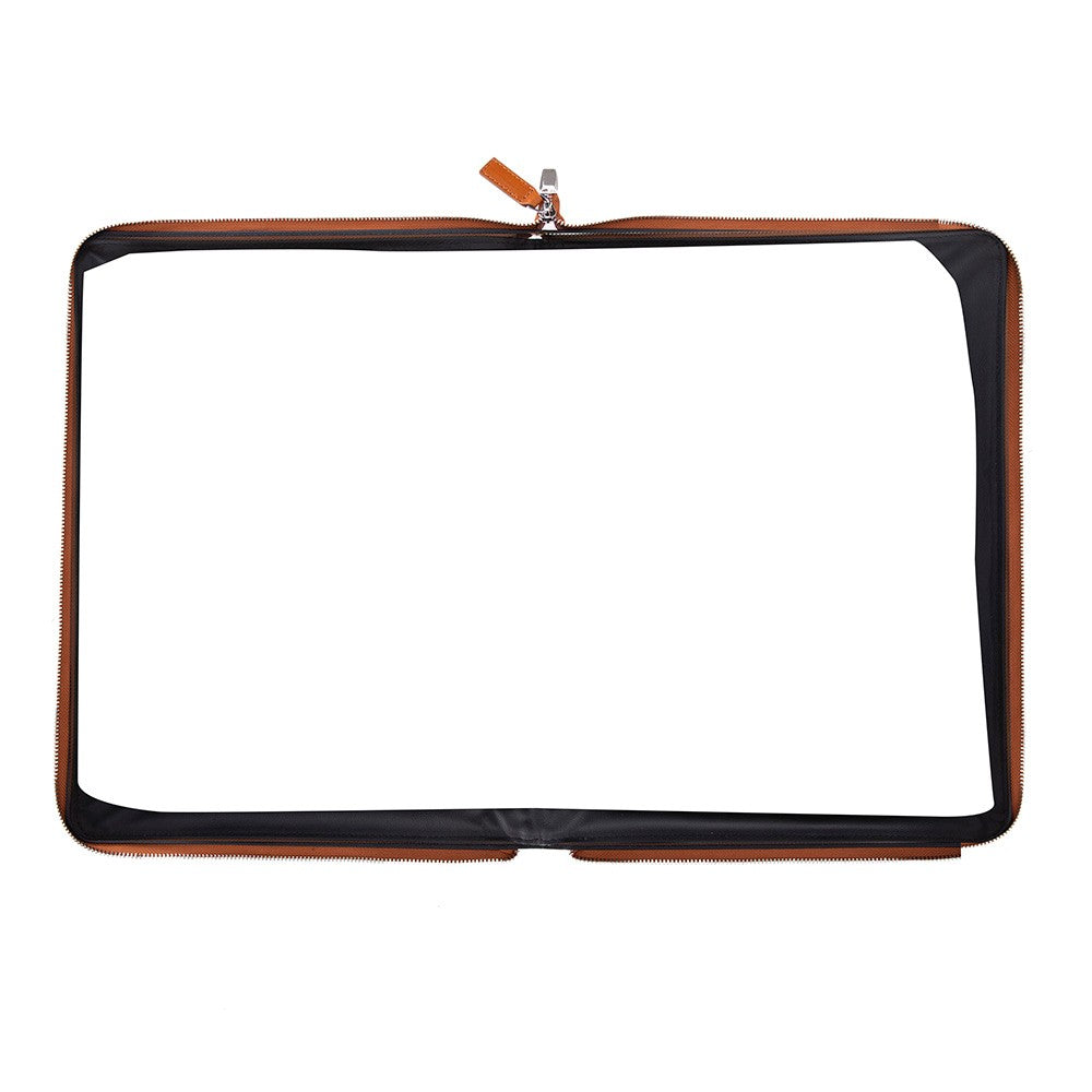 MIRAJ – Deri Kılıflı Taşınabilir Lüks Seccade - Tan Rengi Deri