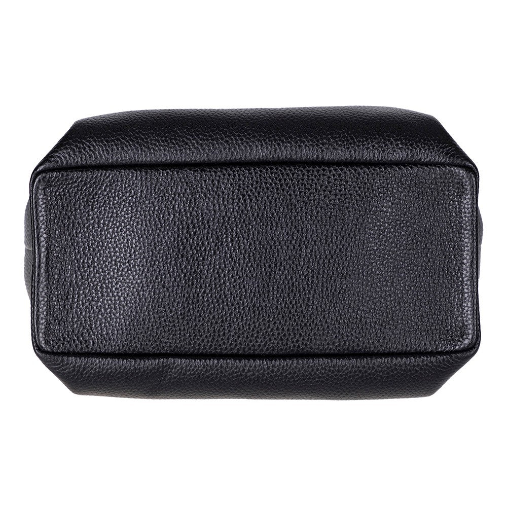 Modern ve Fonksiyonel Tasarımıyla Hakiki Deri Kadın Omuz Çantası – Cortina - Siyah