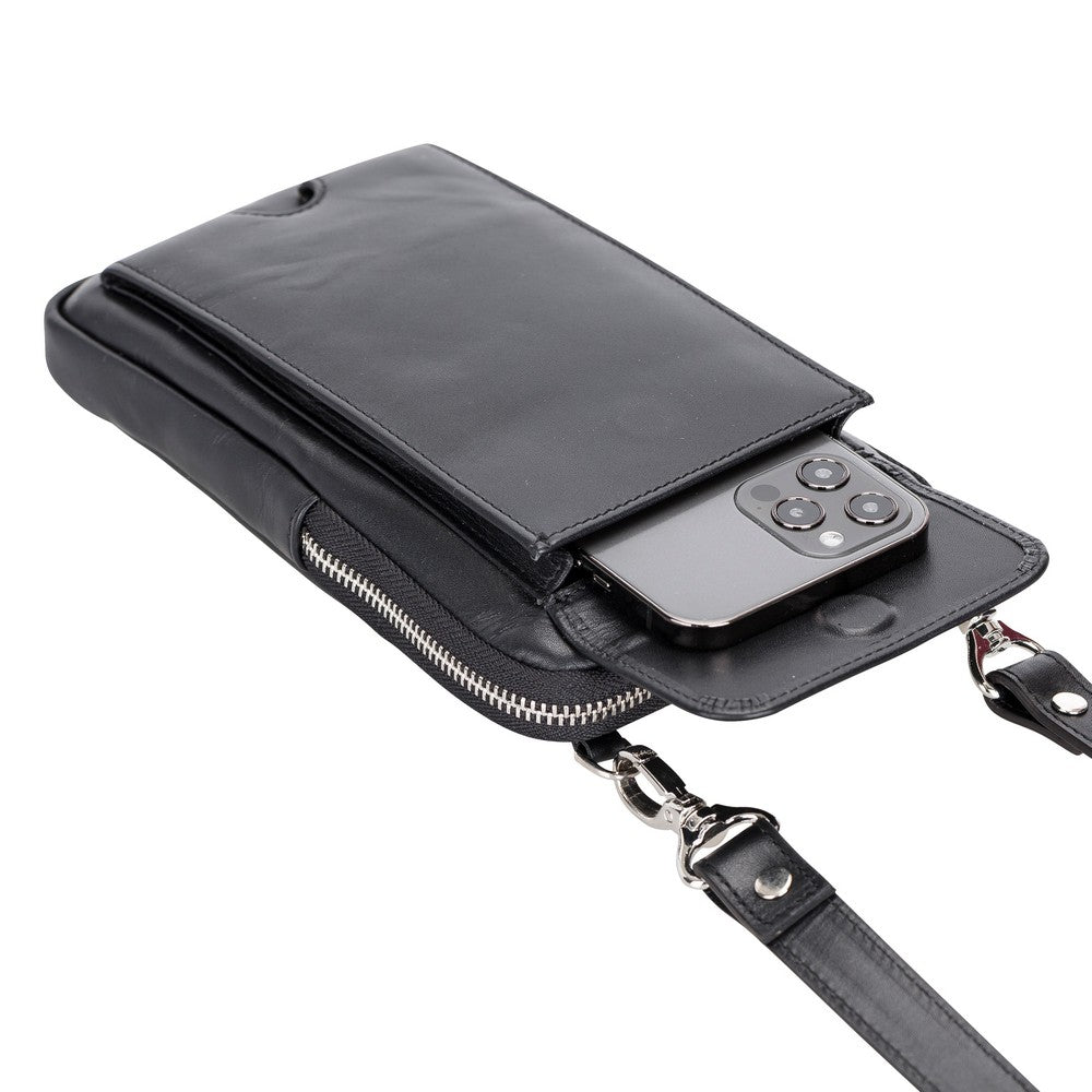 Nino Hakiki Deri, El Yapımı Erkek Çantası, Rustik Siyah