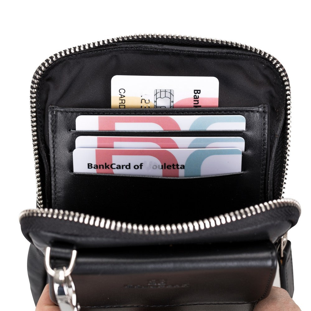 Nino Hakiki Deri, El Yapımı Erkek Çantası, Rustik Siyah