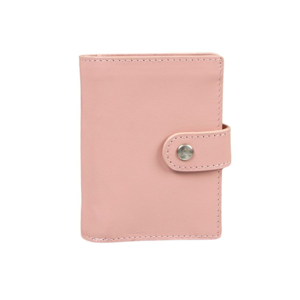 Palertag Apple AirTag Yuvalı, Hakiki Deri, El Yapımı, Pop-Up Cüzdan, Pembe