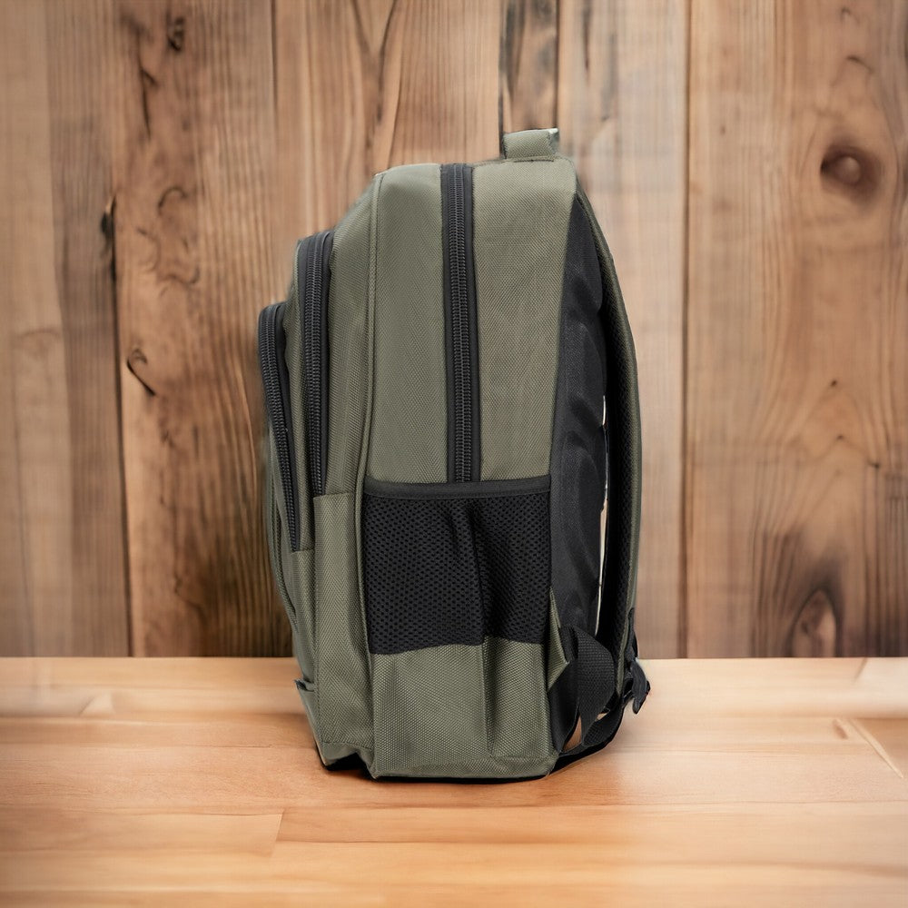 Plm City 17 inç Laptop Sırt Çantası Haki Yeşil