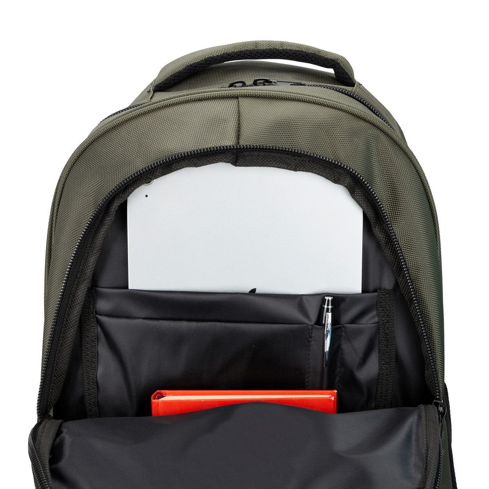 Plm City 17 inç Laptop Sırt Çantası Haki Yeşil