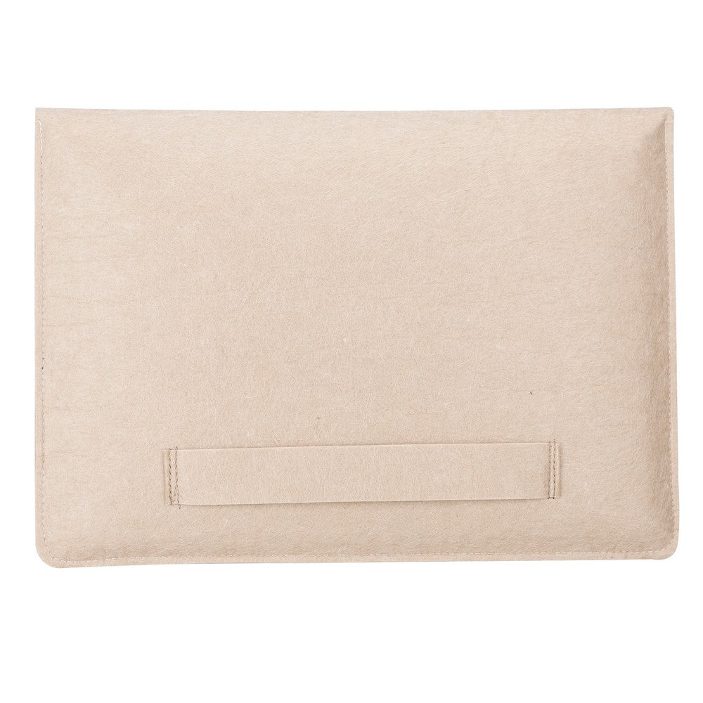 Dolly Keçe Kumaş 13-14 inç Tablet Pc Çantası Bej
