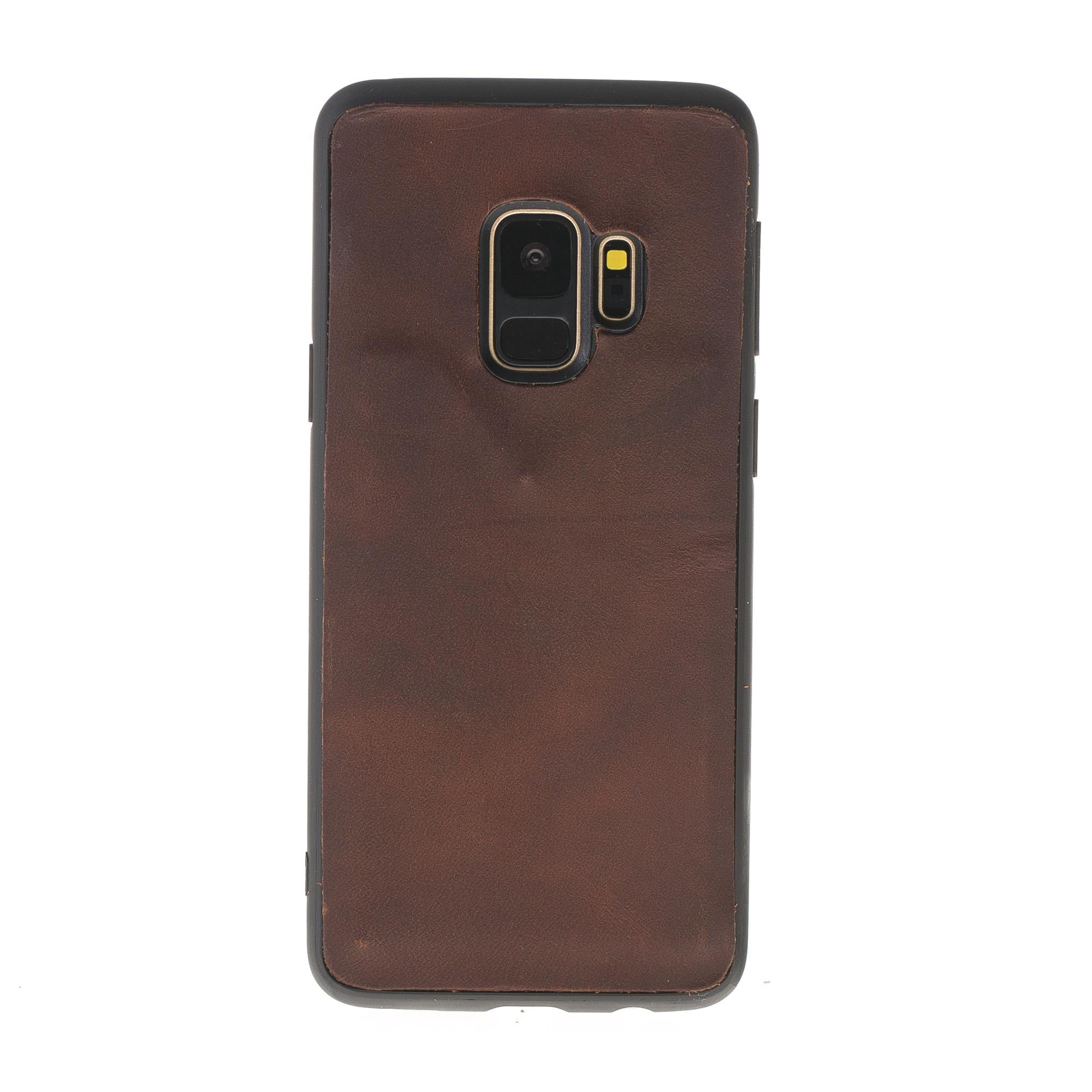 Samsung Galaxy S9 Plus Uyumlu Deri Cüzdanlı Kılıf Liluri Kahve