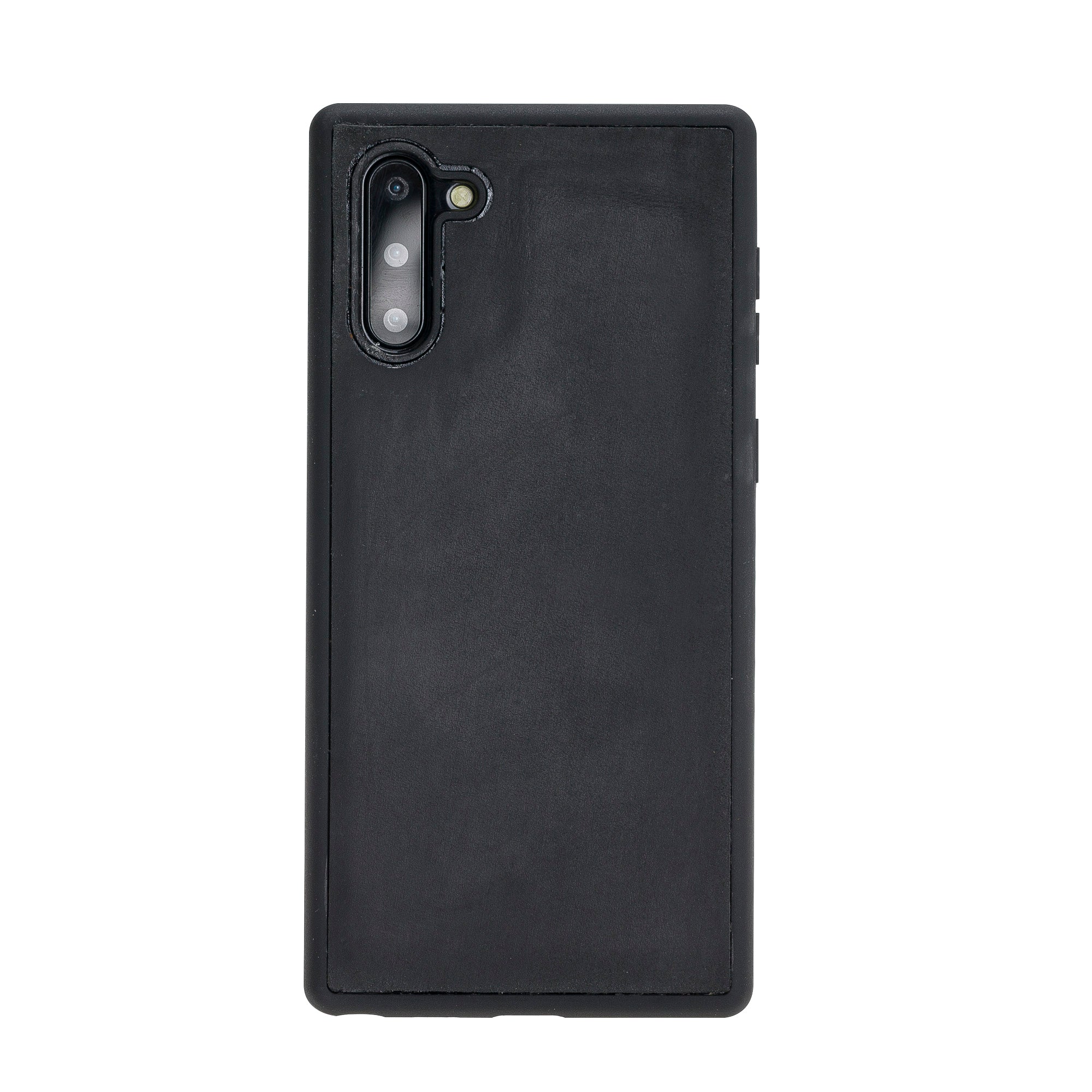 Samsung Galaxy Note 10 Uyumlu Deri Cüzdanlı Kılıf Liluri Siyah