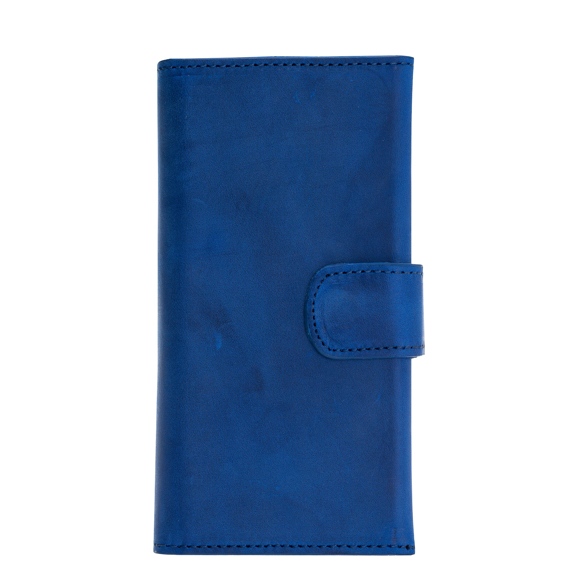 Samsung Galaxy Note 10 Plus Uyumlu Deri Cüzdanlı Kılıf Santa Mav