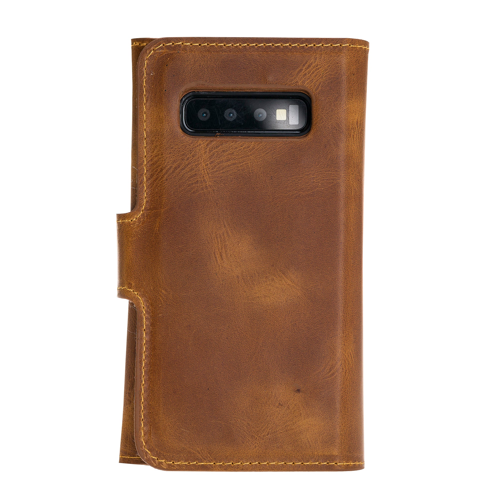 Samsung Galaxy S10 Plus Uyumlu Deri Cüzdanlı Kılıf Santa Taba