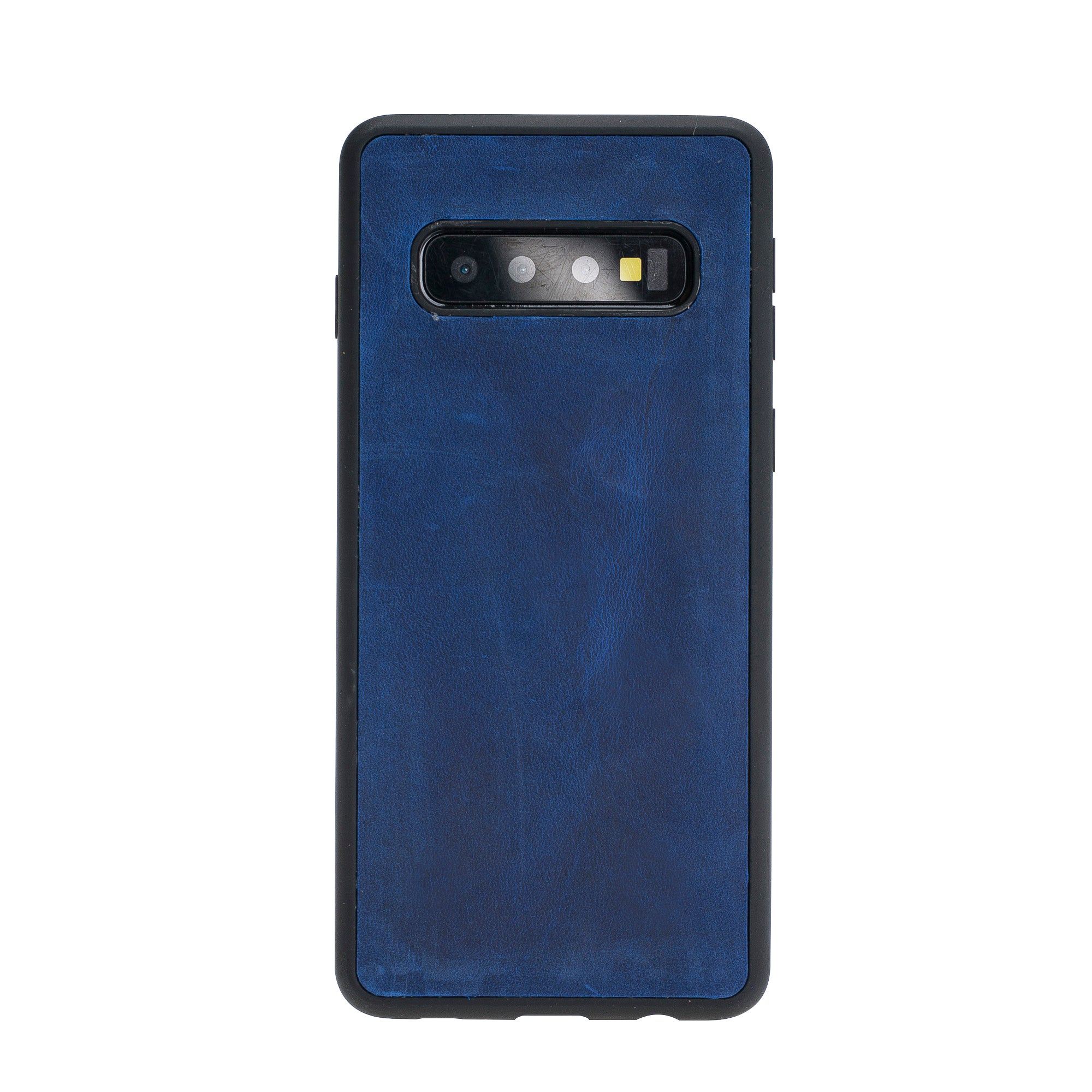 Samsung Galaxy S10 Plus Uyumlu Deri Cüzdanlı Kılıf Santa Mavi