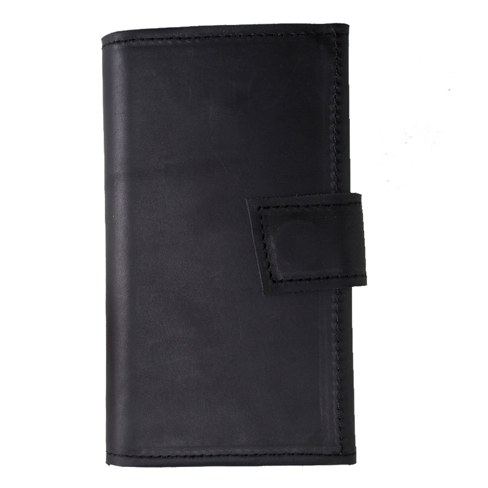 Apple iPhone 7-8-SE Uyumlu Deri Cüzdanlı Kılıf Santa Siyah