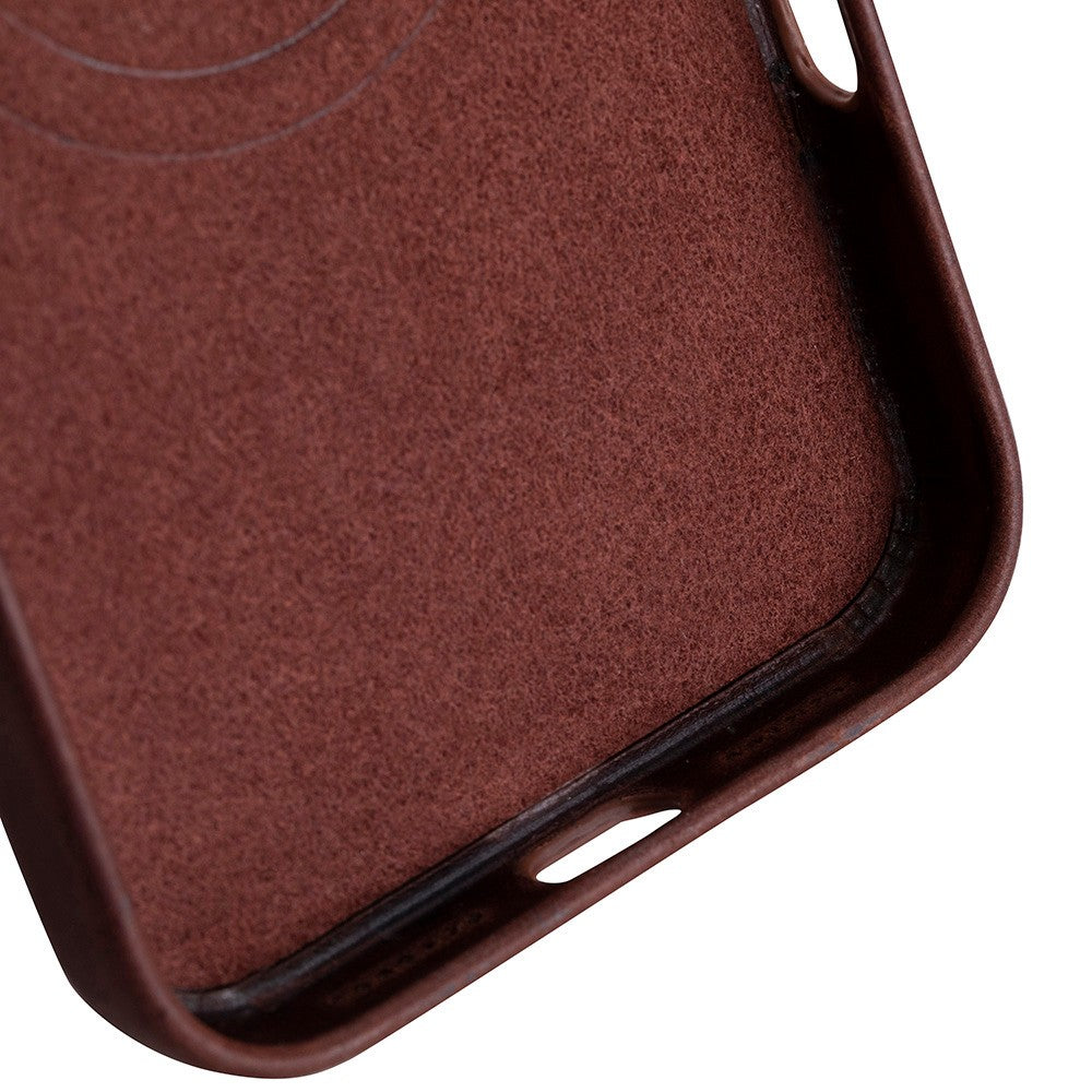 Prestige iPhone 17 Pro Full Grain Hakiki Deri Kılıf, MagSafe Uyumlu, Premium Koruma, El Yapımı