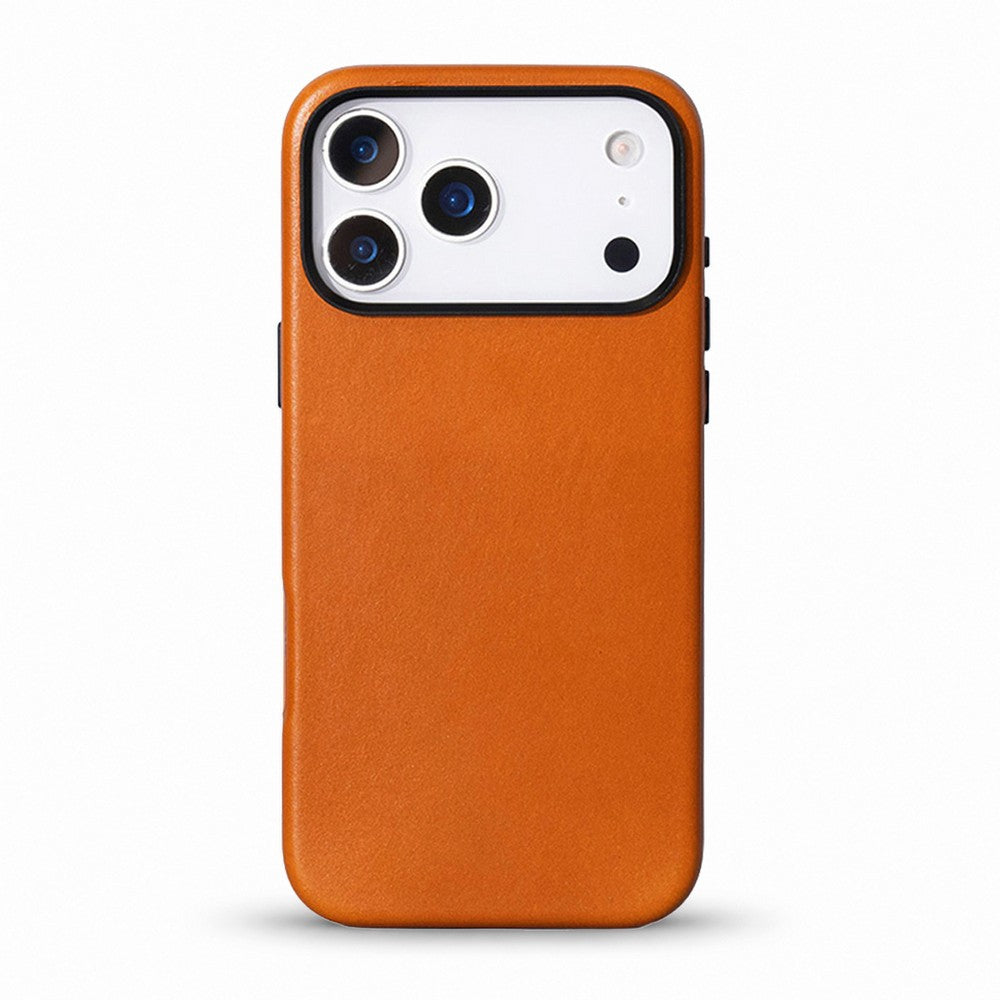 Prestige iPhone 17 Pro Full Grain Hakiki Deri Kılıf, MagSafe Uyumlu, Premium Koruma, El Yapımı