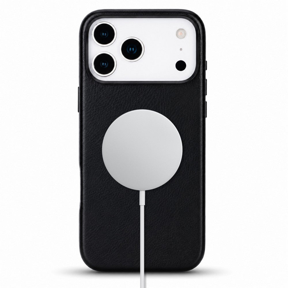 Prestige iPhone 17 Pro Max Full Grain Hakiki Deri Kılıf, MagSafe Uyumlu, Premium Koruma, El Yapımı