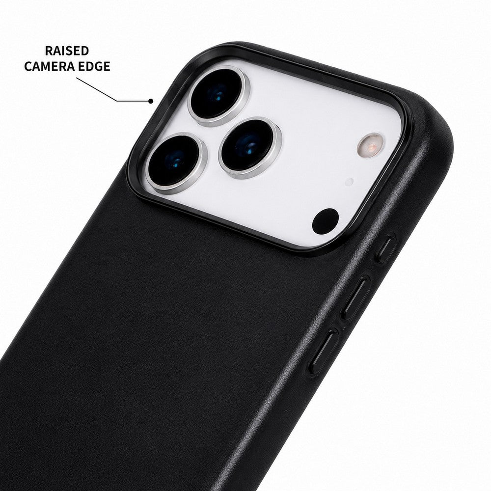 Prestige iPhone 17 Pro Max Full Grain Hakiki Deri Kılıf, MagSafe Uyumlu, Premium Koruma, El Yapımı