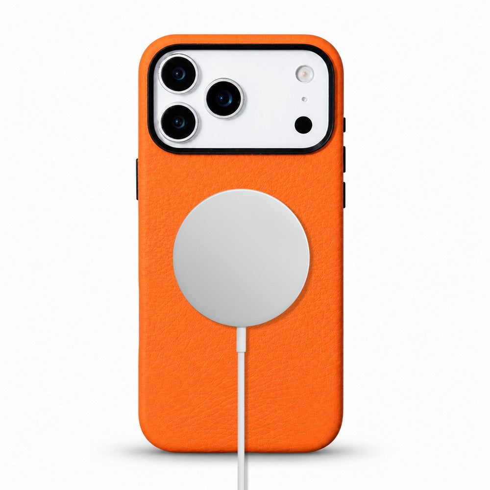 Prestige iPhone 17 Pro Max Full Grain Hakiki Deri Kılıf, MagSafe Uyumlu, Premium Koruma, El Yapımı