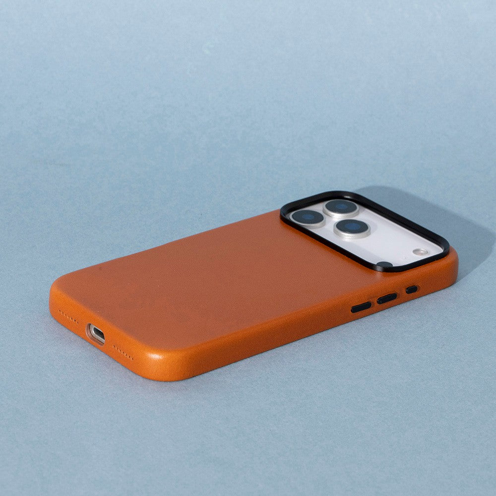 Prestige iPhone 17 Pro Max Full Grain Hakiki Deri Kılıf, MagSafe Uyumlu, Premium Koruma, El Yapımı