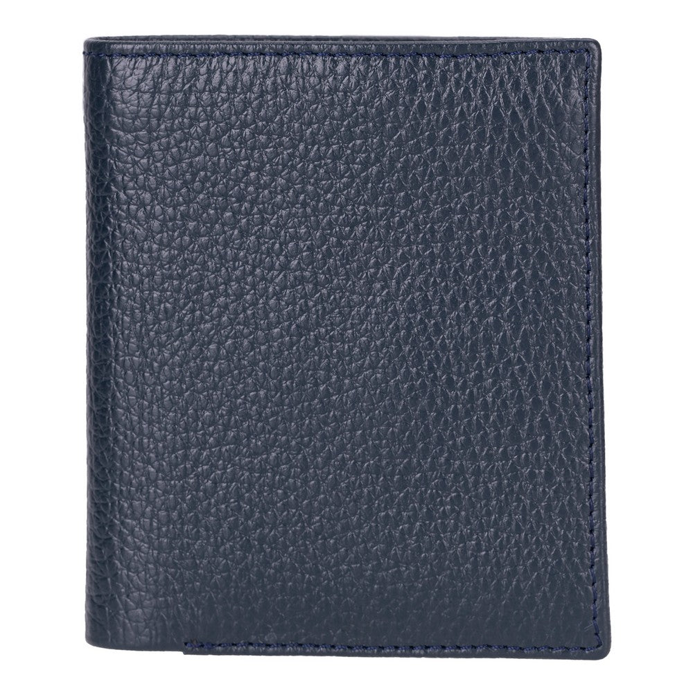 Purahide Hakiki Deri, El Yapımı Cüzdan, 7 Adet Kart Bölmesi, Dokulu Lacivert
