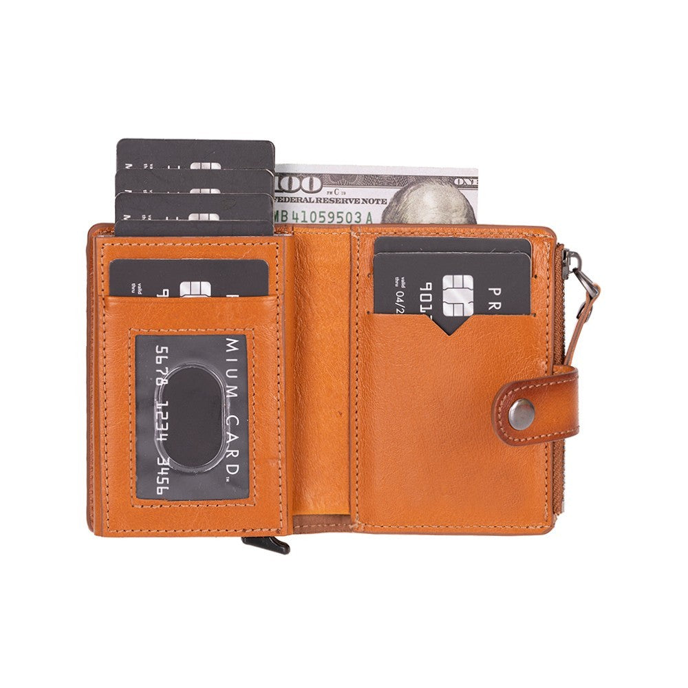 Rodos Hakiki Deri, El Yapımı, Pop-Up Kartlık Cüzdan, Gölgeli Taba