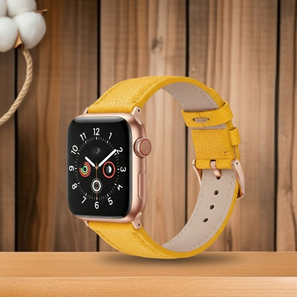 Apple Watch uyumlu, Hakiki Deri, El Yapımı Kordon, Slim FL12