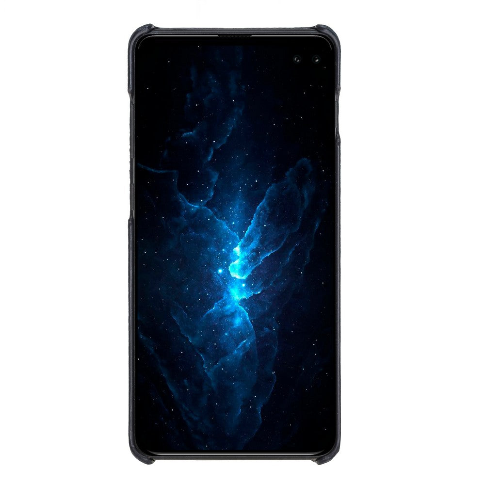 Samsung Galaxy S10 Uyumlu Deri Arka Kapak MN-UJ ERC6 Lacivert